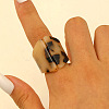 Acrylic Cuff Open Rings for Women WG2411B-02-1
