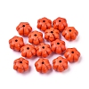 Autumn Theme Dyed Synthetic Turquoise Beads X-G-M148-02-A-1