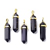 Synthetic Blue Goldstone Pointed Pendants G-G025-01G-25-1