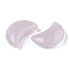 Moon Shape Natural Rose Quartz Healing Crystal Pocket Palm Stones G-T132-001J-2