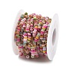 Shell & 304 Stainless Steel Oval Beads Link Chains CHS-K021-09G-03-2