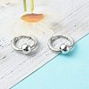 304 Stainless Steel Huggie Hoop Earrings EJEW-JE04555-01-2