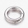 Tarnish Resistant 304 Stainless Steel Spring Gate Rings STAS-D070-01P-1-2