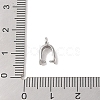 Non-Tarnish 304 Stainless Steel Ice Pick Pinch Bails STAS-Z058-01P-05-3