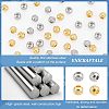 100Pcs 2 Color 304 Stainless Steel Beads STAS-UN0036-81-5