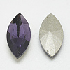 Pointed Back Glass Rhinestone Cabochons RGLA-T083-6x12mm-16-2