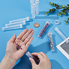 50Pcs Clear Graduated Tube Plastic Bead Containers CON-GA0001-27-3
