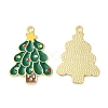 Christmas Alloy Enamel Pendants ENAM-D050-13B-01G-1
