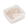 50Pairs Brass Bullet Clutch Bullet Clutch Earring Backs with Pad KK-YW0001-02G-8