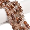 Natural Black Gold Rutilated Quartz Beads Strands G-L657-B02-10mm-1