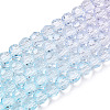 Transparent Glass Beads Strands GLAA-E036-07W-2
