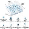 80Pcs 8 Styles Handmade Lampwork Evil Eye Beads LAMP-FS0001-38A-4