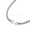 Tarnish Resistant 304 Stainless Steel Slider Bracelet/Bolo Bracelets Making MAK-L024-01P-3
