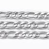 Tarnish Resistant 304 Stainless Steel Figaro Chains CHS-H009-32P-1