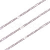 Soldered Brass Coated Iron Curb Chains CH-CJ0001-01A-P-4