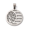 201 Stainless Steel Pendants STAS-V013-08P-1