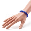 Handmade Silver Foil Glass Beaded Stretch Bracelets BJEW-JB06464-4