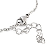 Non-Tarnish Stainless Steel Cable Chain Link Bracelets for Women Men STAS-Z061-01P-11-3