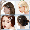 36Pcs 6 Style Iron Snap Hair Clips PHAR-CP0001-08-6