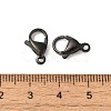 Ion Plating(IP) 304 Stainless Steel Lobster Claw Clasps STAS-AB10-B-3