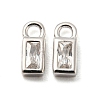 Real Platinum Plated Rhodium Plated 925 Sterling Silver Charms STER-K176-03E-P-2
