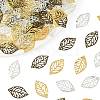 100Pcs 3 Colors Iron Filigree Joiners Pendants IFIN-FS0001-60-3