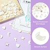 40Pcs 4 Styles Natural Freshwater Shell Beads Sets BSHE-YW0001-25-3
