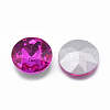 Pointed Back Glass Rhinestone Cabochons RGLA-T029-8mm-10-2