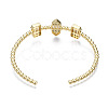 Sparkle Cubic Zirconia Ball Beaded Cuff Bangle for Her BJEW-N012-003-NF-2