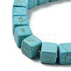 Dyed Synthetic Turquoise Beads Strands G-G075-B02-01-4