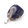 Natural Sodalite Pendants X-G-k302-B12-3