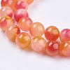 Two Tone Natural White Jade Bead Strands X-G-R165-8mm-06-3
