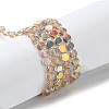 Transparent Electroplate Glass Beads Strands GLAA-Q099-A01-02-1