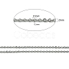 Tarnish Resistant 304 Stainless Steel Cable Chains CHS-H001-2mm-15P-2