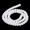 Imitation Jade Solid Color Glass Beads Strands EGLA-A034-J8mm-MD05-4