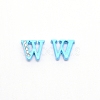 Rhinestone Slide Letter Charms RB-TAC0002-01W-2