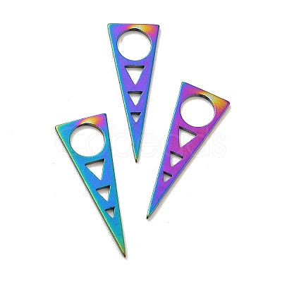 Ion Plating(IP) 201 Stainless Steel Pendants STAS-A066-19M-1