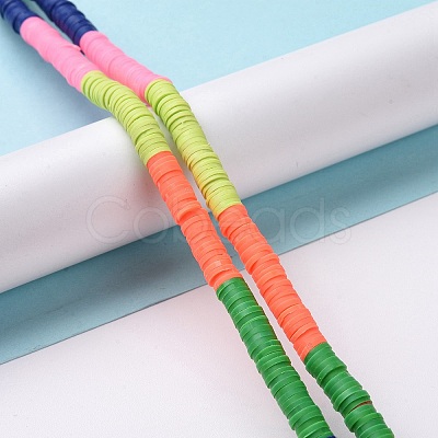 Handmade Polymer Clay Bead Strands CLAY-C003-02B-1