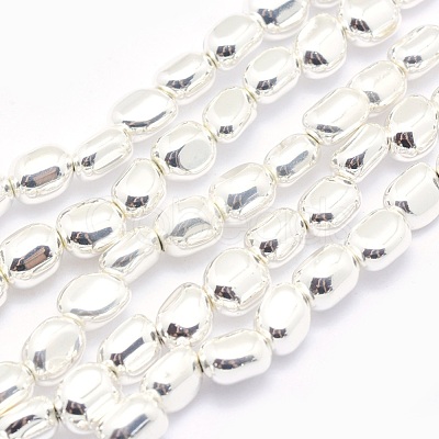 Electroplate Non-magnetic Synthetic Hematite Beads Strands G-L485-17A-S-1