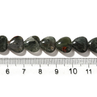 Natural African Bloodstone Beads Strands G-R190-10mm-56-1