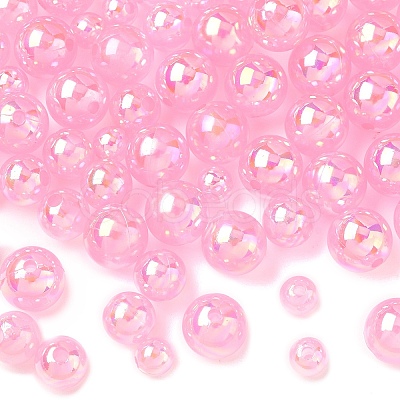 150Pcs 3 Styles Transparent Acrylic Beads MACR-YW0003-96E-1