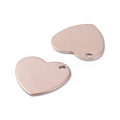 201 Stainless Steel Charms STAS-H191-01C-RG-1