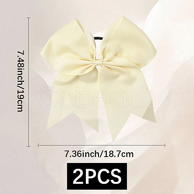 2Pcs Rubber Hair Ties MRMJ-SC0001-49G-1