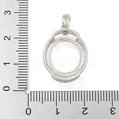 925 Sterling Silver Pendant Cabochon Settings STER-B005-22P-1