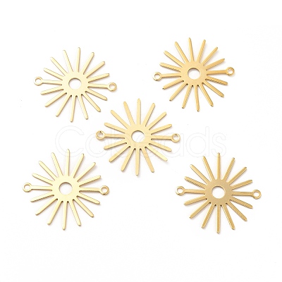 Brass Connector Charms KK-H435-10G-1