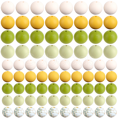 100Pcs Silicone Beads SIL-PA0001-39C-1