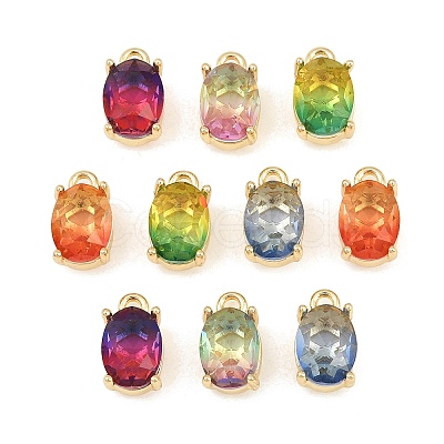 Gradient Color Brass Glass Pendants GL-CBABDD8-06G-1