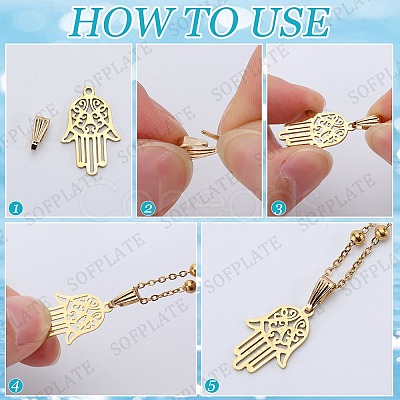 600Pcs Brass and Iron Snap on Bails FIND-SP0002-01-1