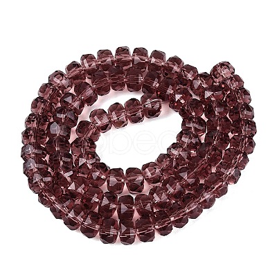 Transparent Glass Beads Strands GLAA-Q114-01A-A16-1