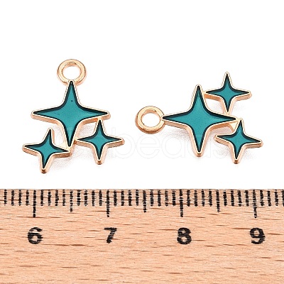 Alloy Enamel Pendants ENAM-T020-38D-RS-1